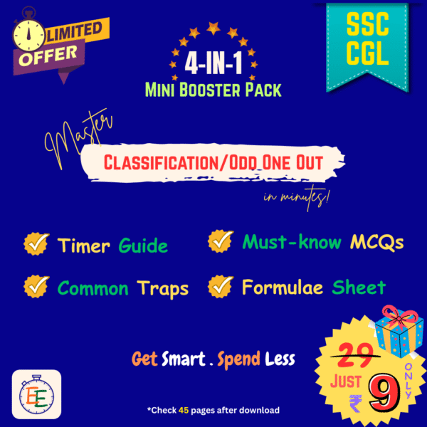Mini Booster Pack – Classification/Odd one out (4-in-1 Quick Mastery Kit)